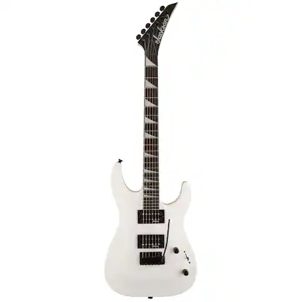 Front. Jackson - Jackson JS Series Dinky Arch Top JS22 DKA, Snow White Electric Guitar.