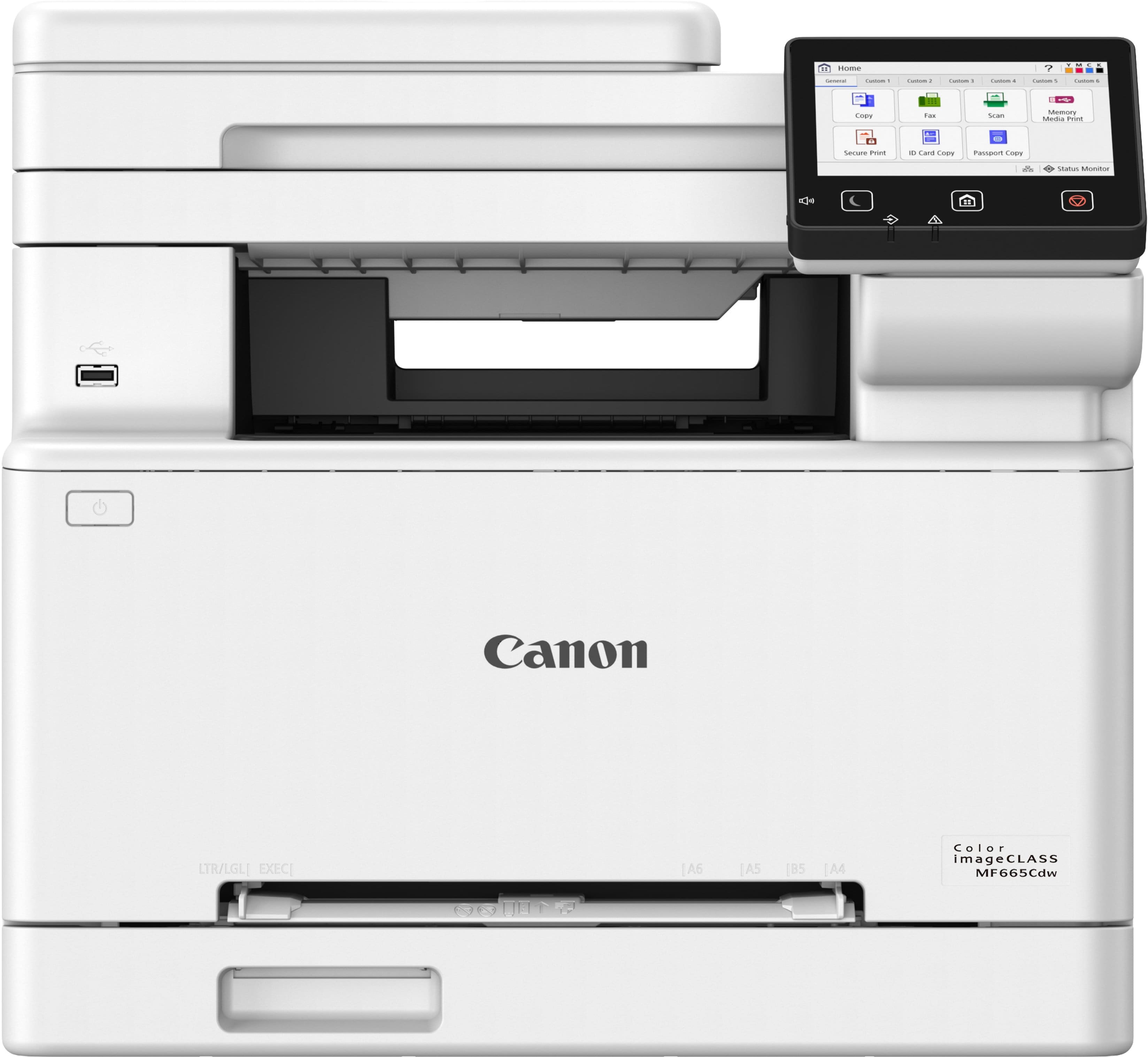 Canon - imageCLASS MF665Cdw Wireless Duplex Color All-In-One Laser Printer with Fax and 50-Sheet ADF - White - Front_Zoom