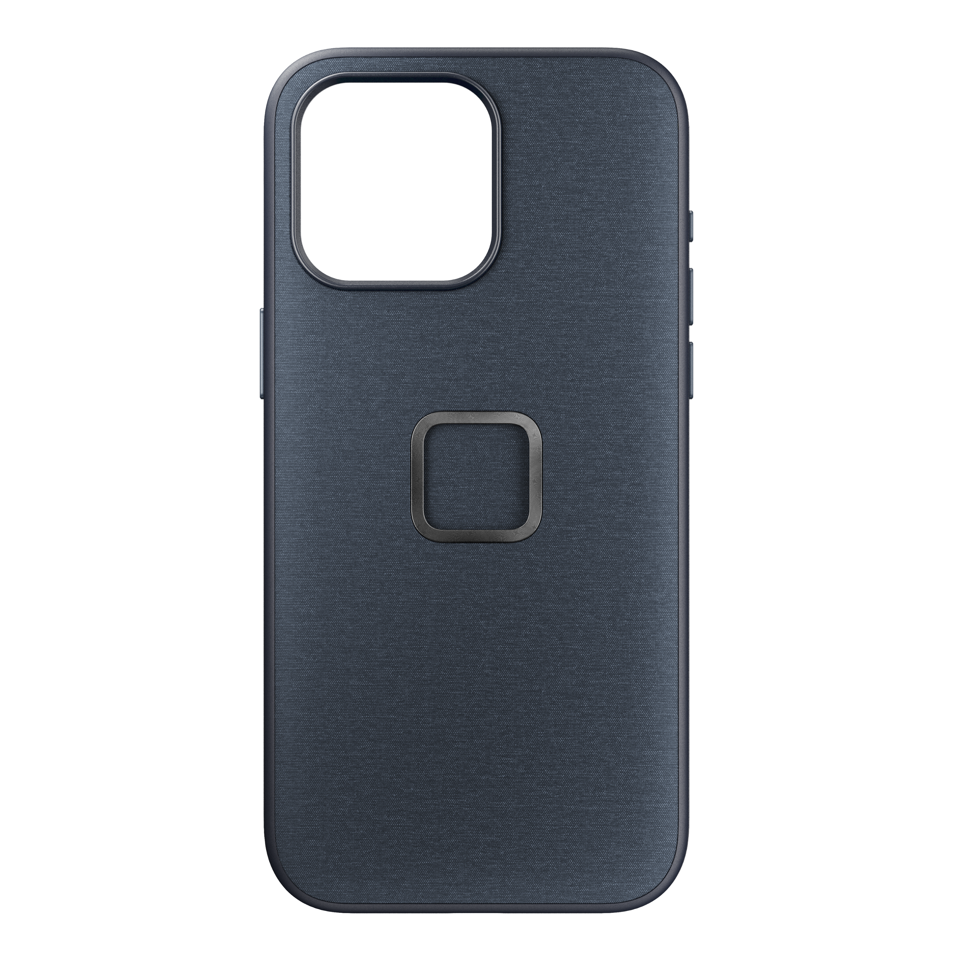 Front. Peak Design - Everyday Fabric Case v2 for iPhone 15 Pro Max - Midnight.