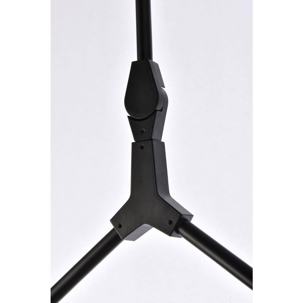 Alt View 1. Elegant Lighting - Cavoli 5 lights black chandelier - Black And Clear.