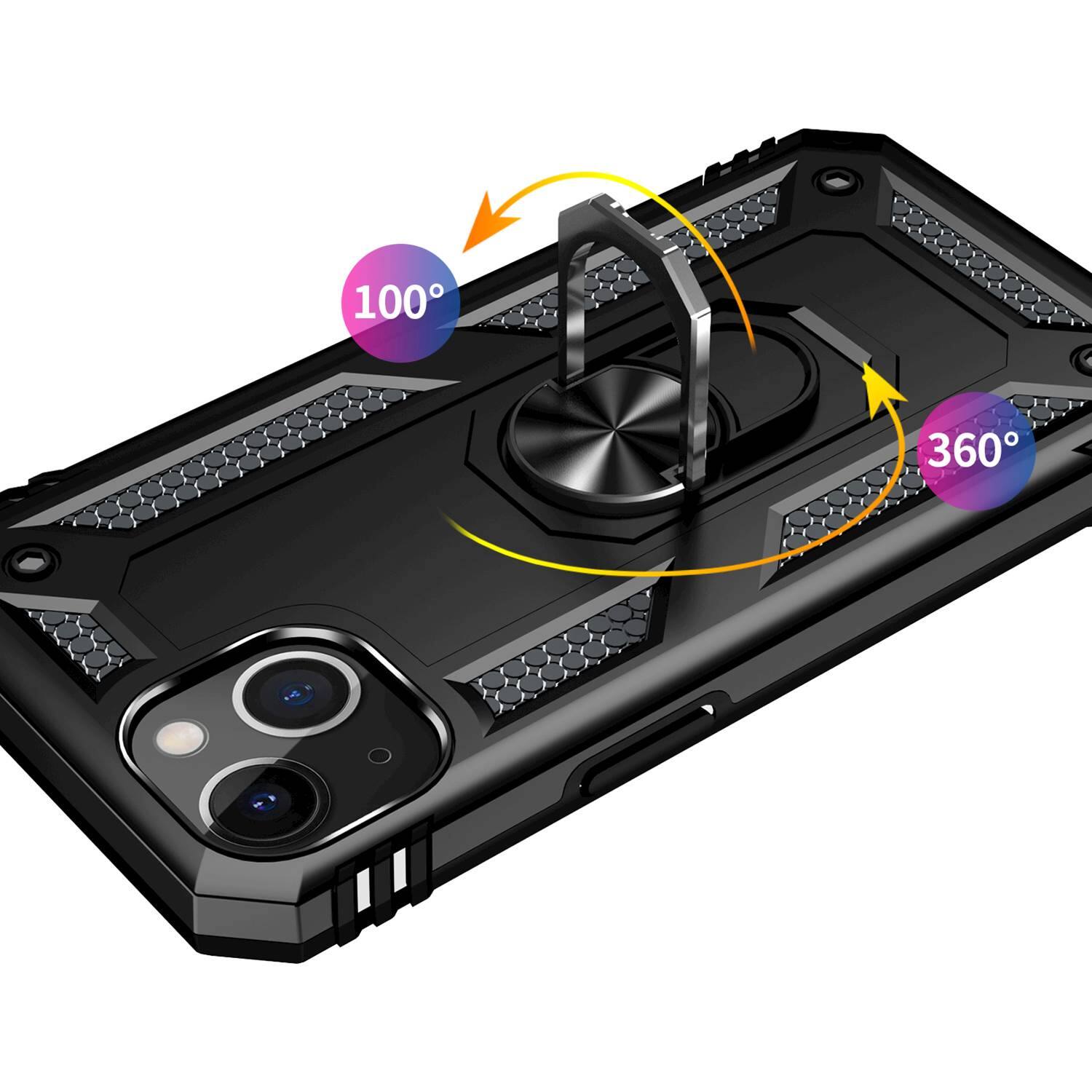 Alt View 13. SaharaCase - Kickstand with Belt Clip Case for Apple iPhone 13 and iPhone 14 - Black.