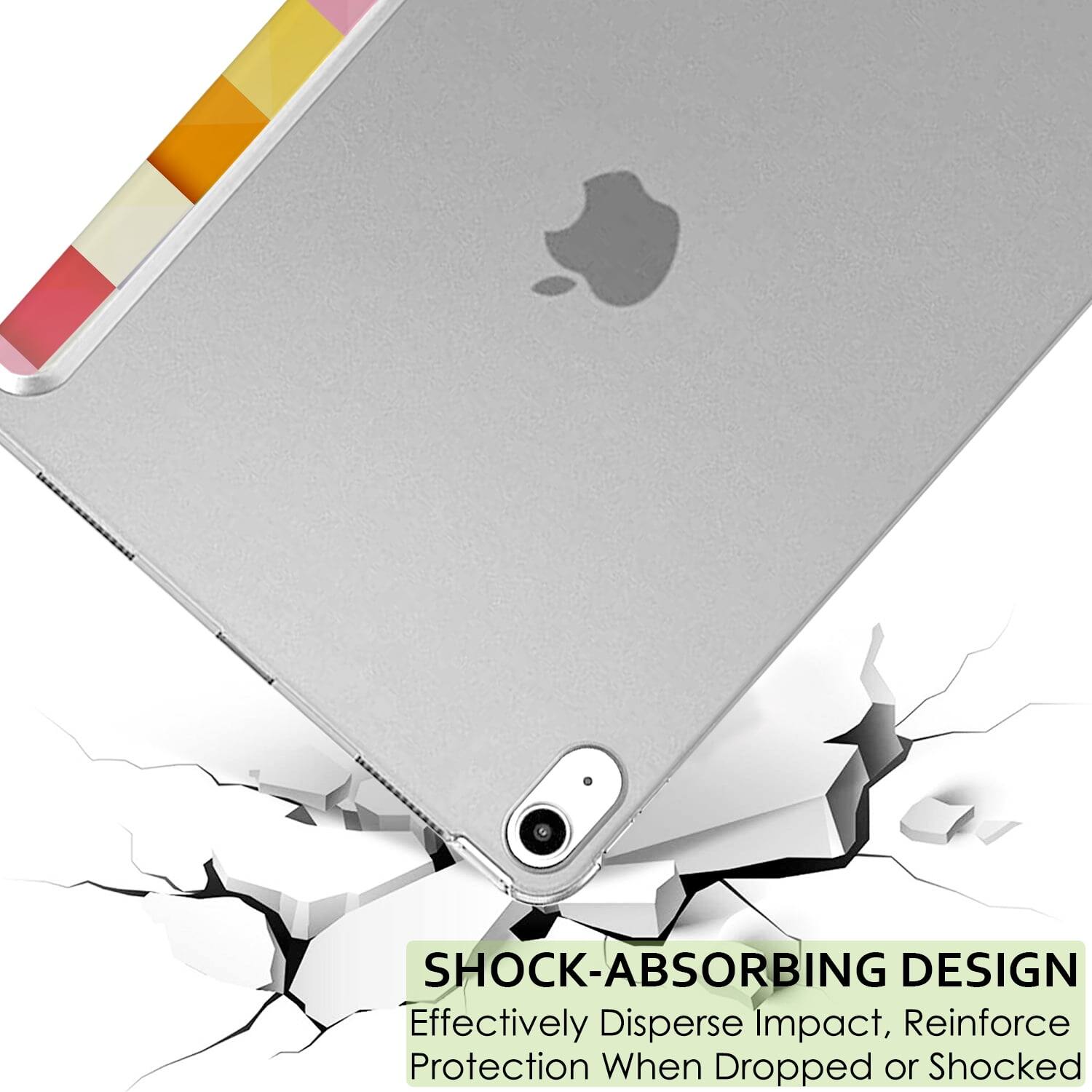 SHOCK-ABSORBING DESIGN  
Effectively Disperse Impact, Reinforce Protection When Dropped or Shocked