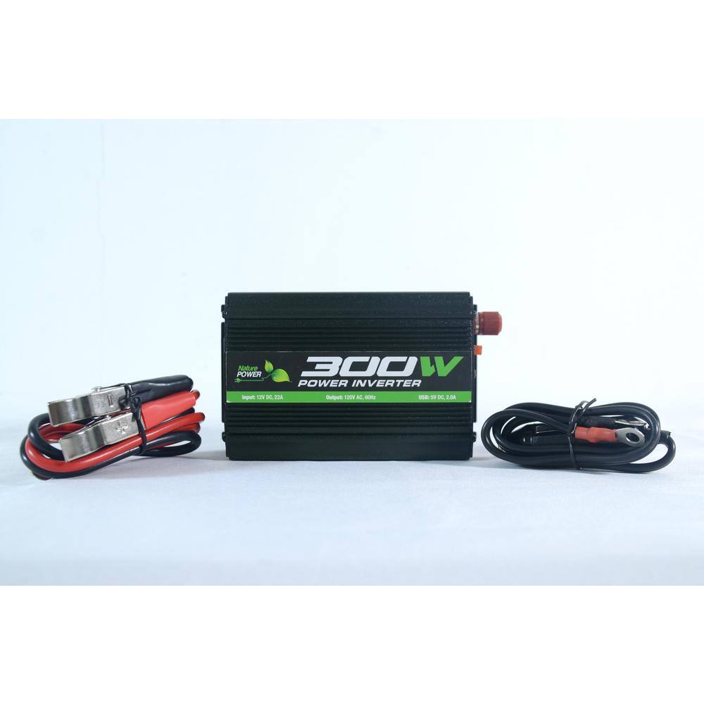 POWER Nature 300W POWER INVERTER 12 DC - 120V AC 100W