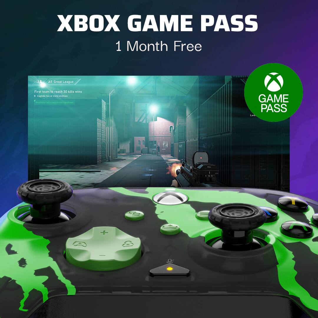 XBOX GAME PASS 1 Month Free

AS Great League
First team to reach 30 kills wins
*Headshot kills reduce the cooldown

LPLADE - anamns, Haames ES Pesure te nhing_totscbe GAME PASS Lad.