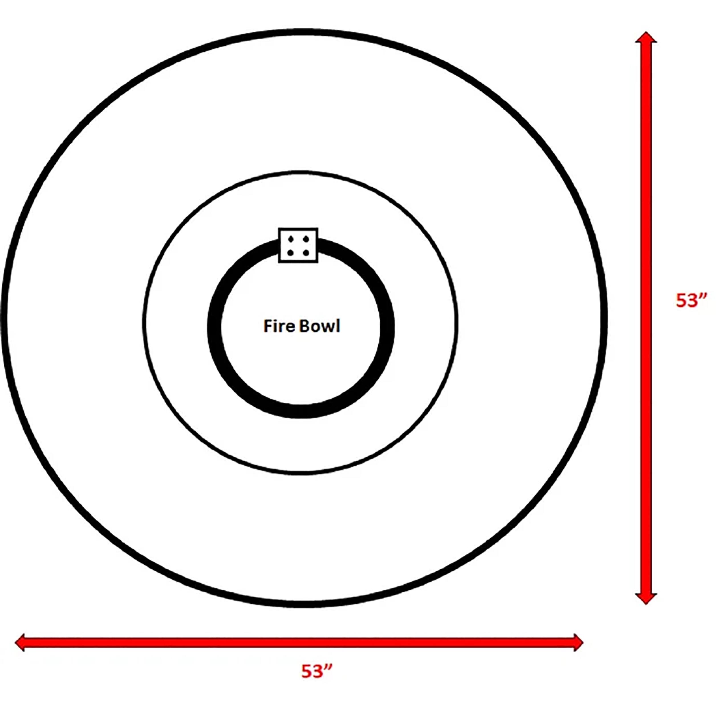 Fire Bowl  
53"  
53"