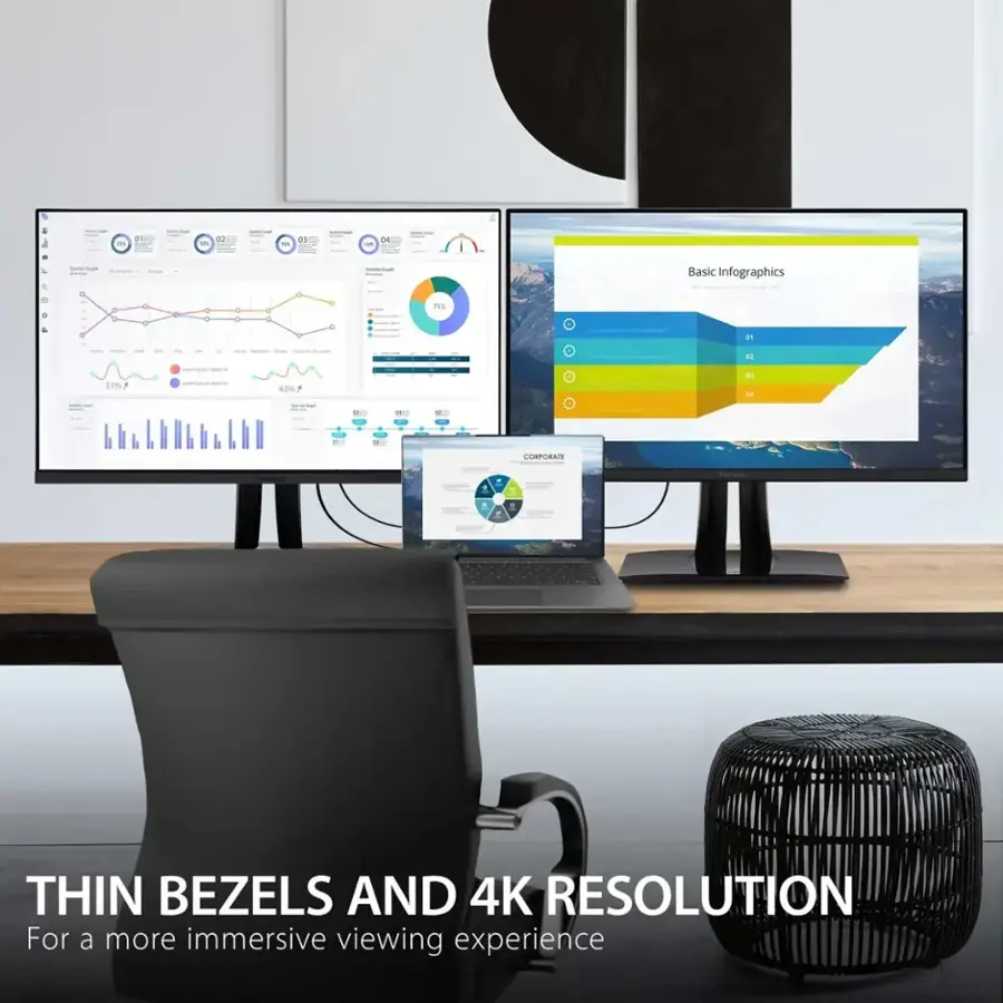 Alt View 23. ViewSonic - ColorPro 31.5" LCD 4K UHD Monitor with HDR (DisplayPort USB, HDMI) - Black.