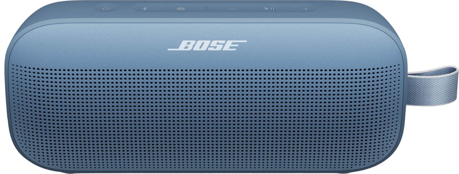 Front. Bose - SoundLink Flex (2nd Gen) Portable Bluetooth Speaker with Waterproof/Dustproof Design - Blue Dusk.