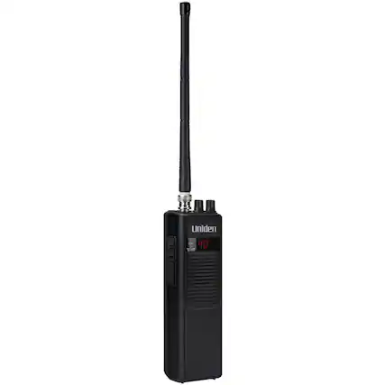Front. Uniden - Uniden Pro401hh Pro Series 40-channel Handheld Cb Radio With Whip Antenna, Black, Pro401hh - Black.