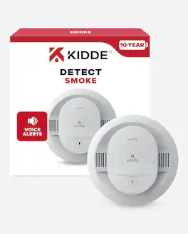 Kidde - 20SD10-V Smoke Detector, Sealed 10 Year Battery, Voice Alerts (1 Pack)