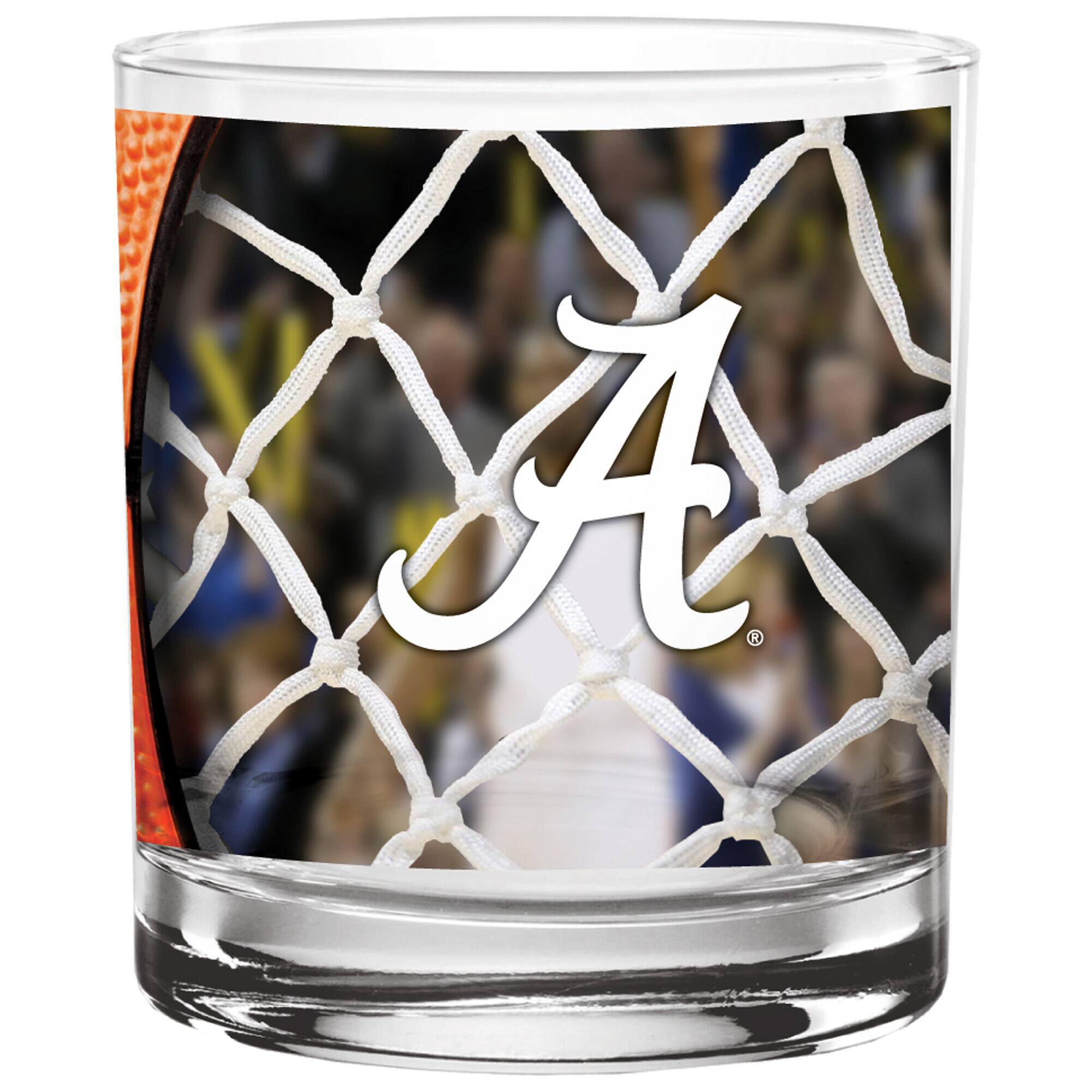 Alt View 1. Indigo Falls - Alabama Crimson Tide 14oz. Basketball Glass - Multicolor.