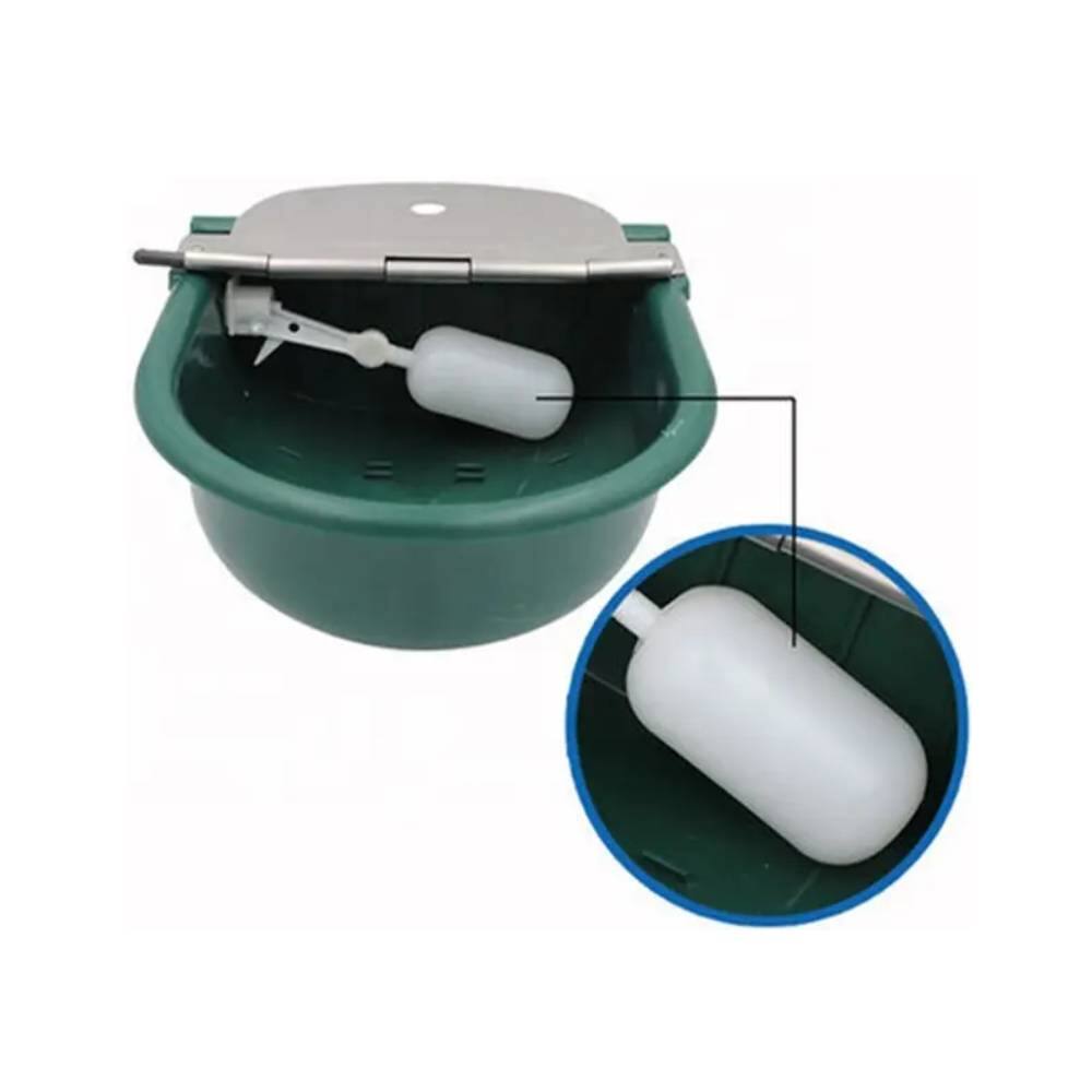 Alt View 2. Ficcuss Pets - Drinking Bowl With Stainless Steel Cover - Green.