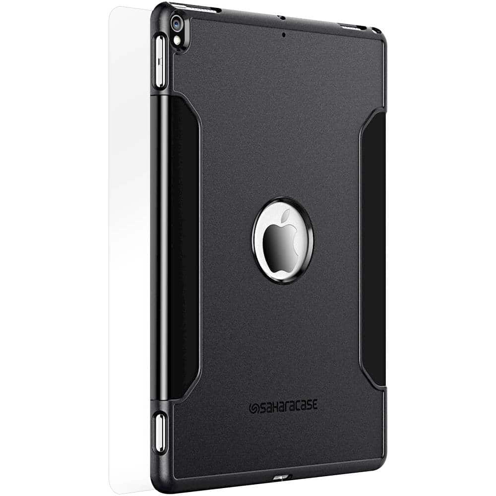 Front. SaharaCase - Classic Case with Glass Screen Protector for Apple® iPad® Pro 10.5" and iPad® Air 10.5" (2019) - Black.