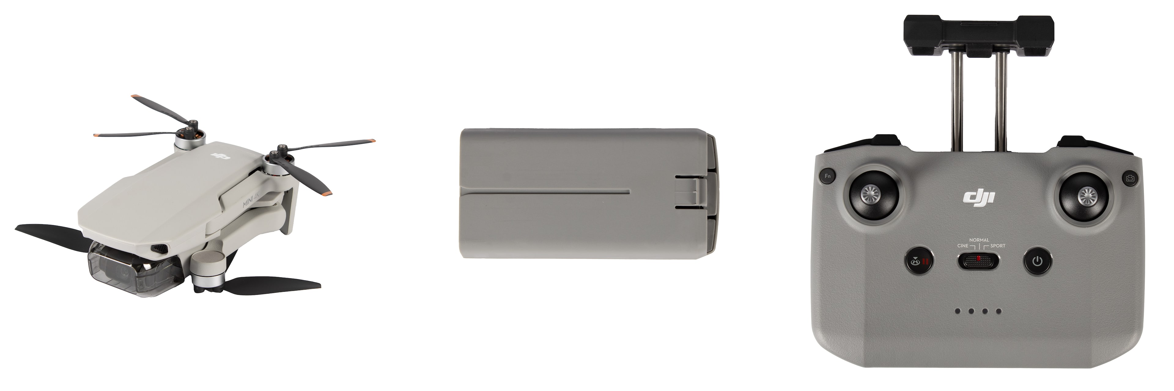 DJI - Mini 4K Camera Drone Combo, Drone with 4K UHD Camera for Adults, Under 249 g, 3-Axis Gimbal Stabilization, 10km Vide