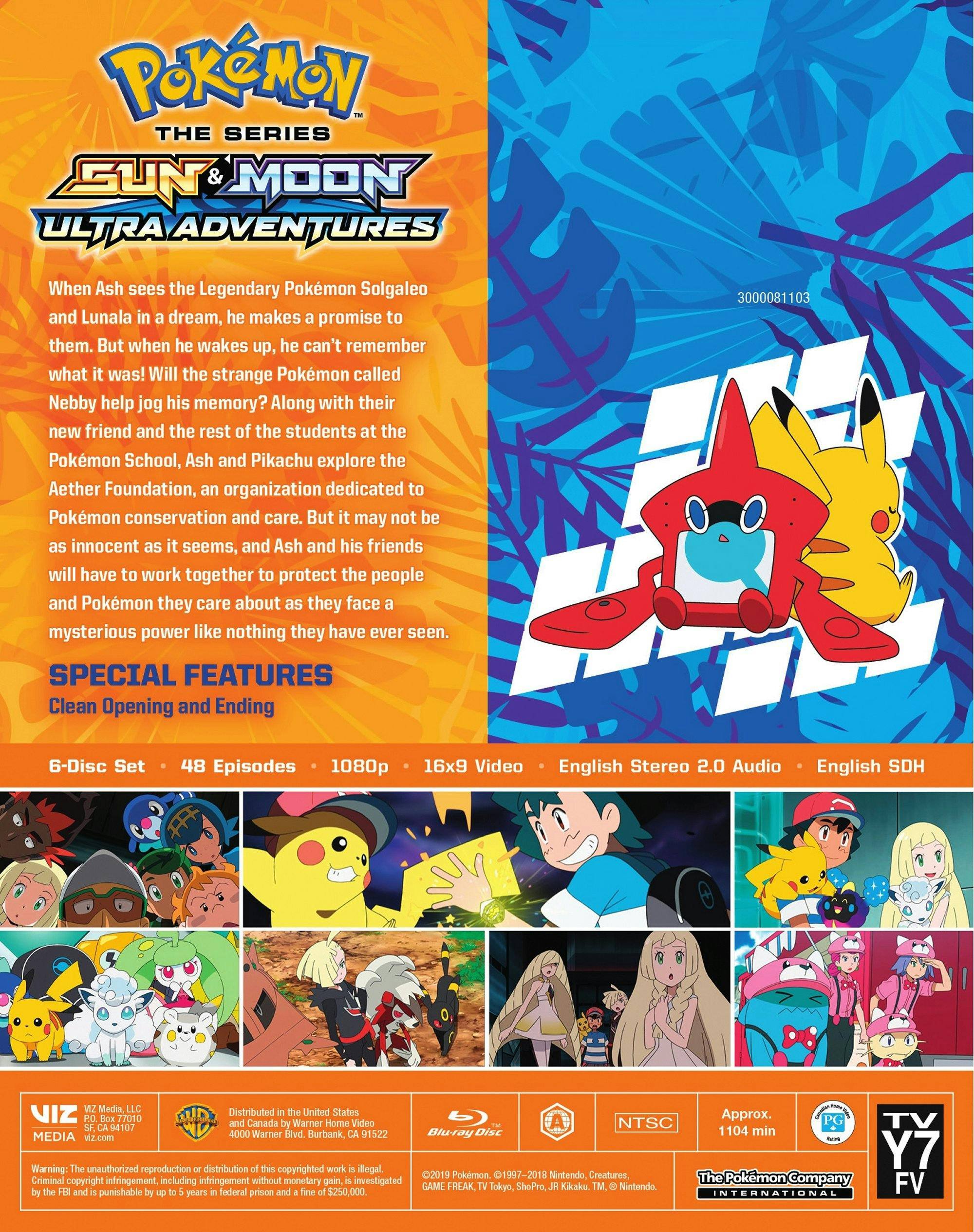 Back. Pokemon The Series : Sun and Moon - Ultra Adventures Complete Collection (Blu-ray Set) [Blu-ray].