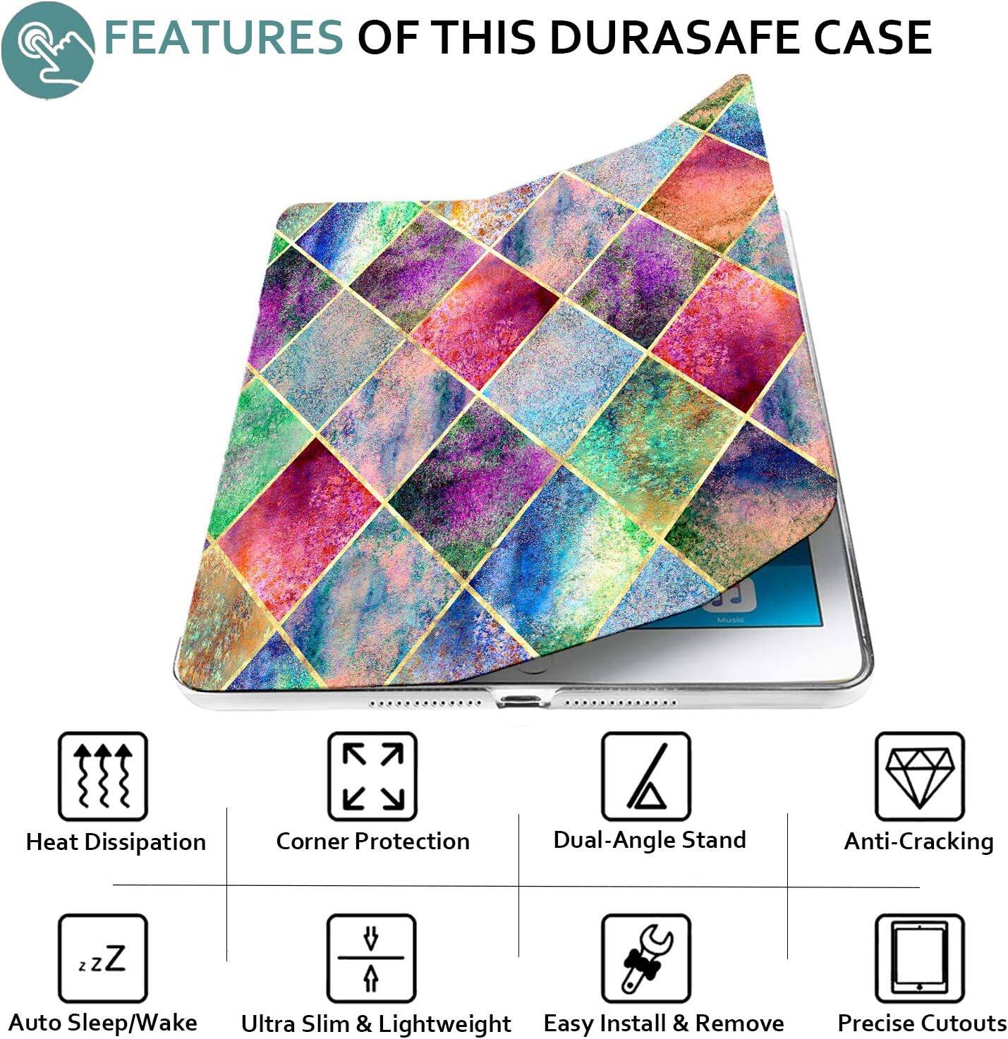 FEATURES OF THIS DURASAFE CASE

- Music
- Heat Dissipation
- Corner Protection
- Dual-Angle Stand
- Anti-Cracking
- Auto Sleep/Wake
- Ultra Slim & Lightweight
- Easy Install & Remove
- Precise Cutouts