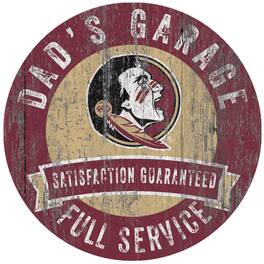 Fan Creations - Florida State Seminoles 12" x 12" Dad's Garage Sign - Multicolor