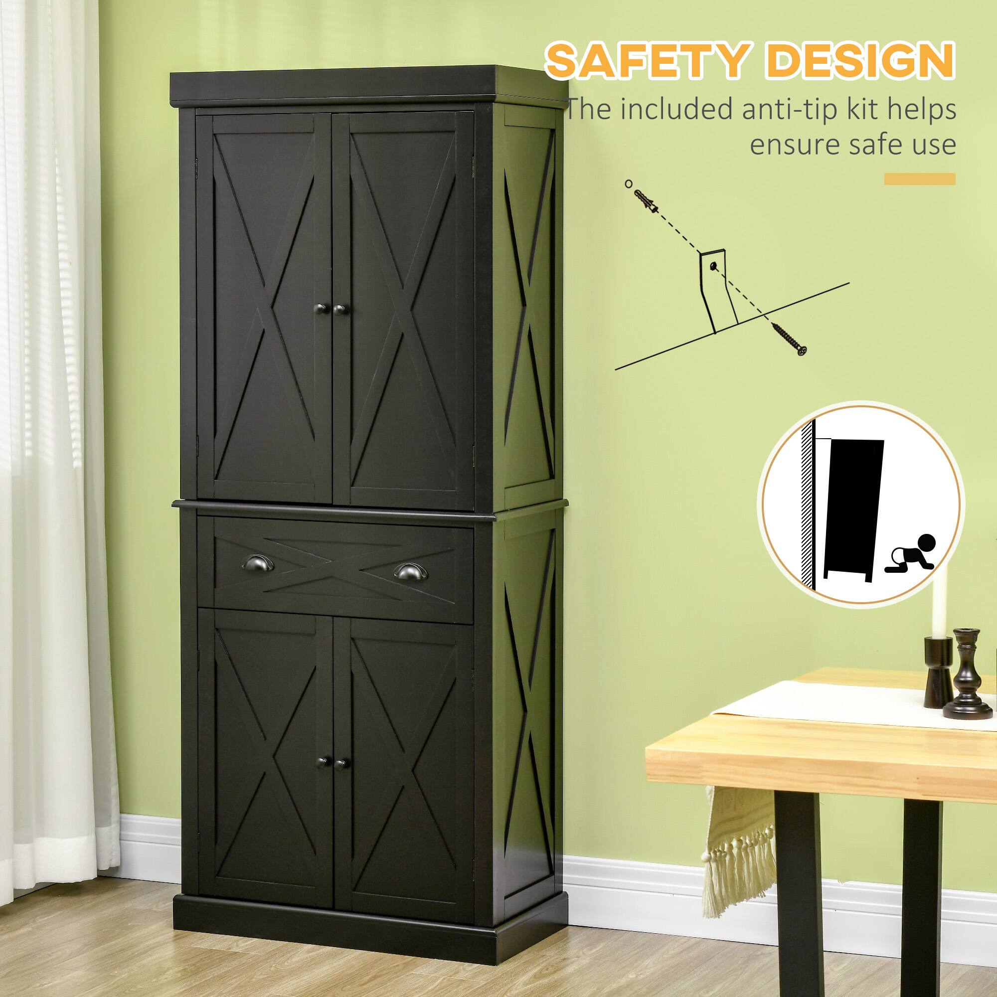 SAFETY DESIGN  
The included anti-tip kit helps ensure safe use