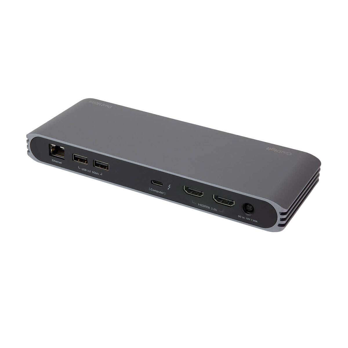 Dual Ethernet  
USB 3.2 Gen 1  
CalDigit  
(Computer)  
HDMI 2.0b  
DC IN 18V 750A
