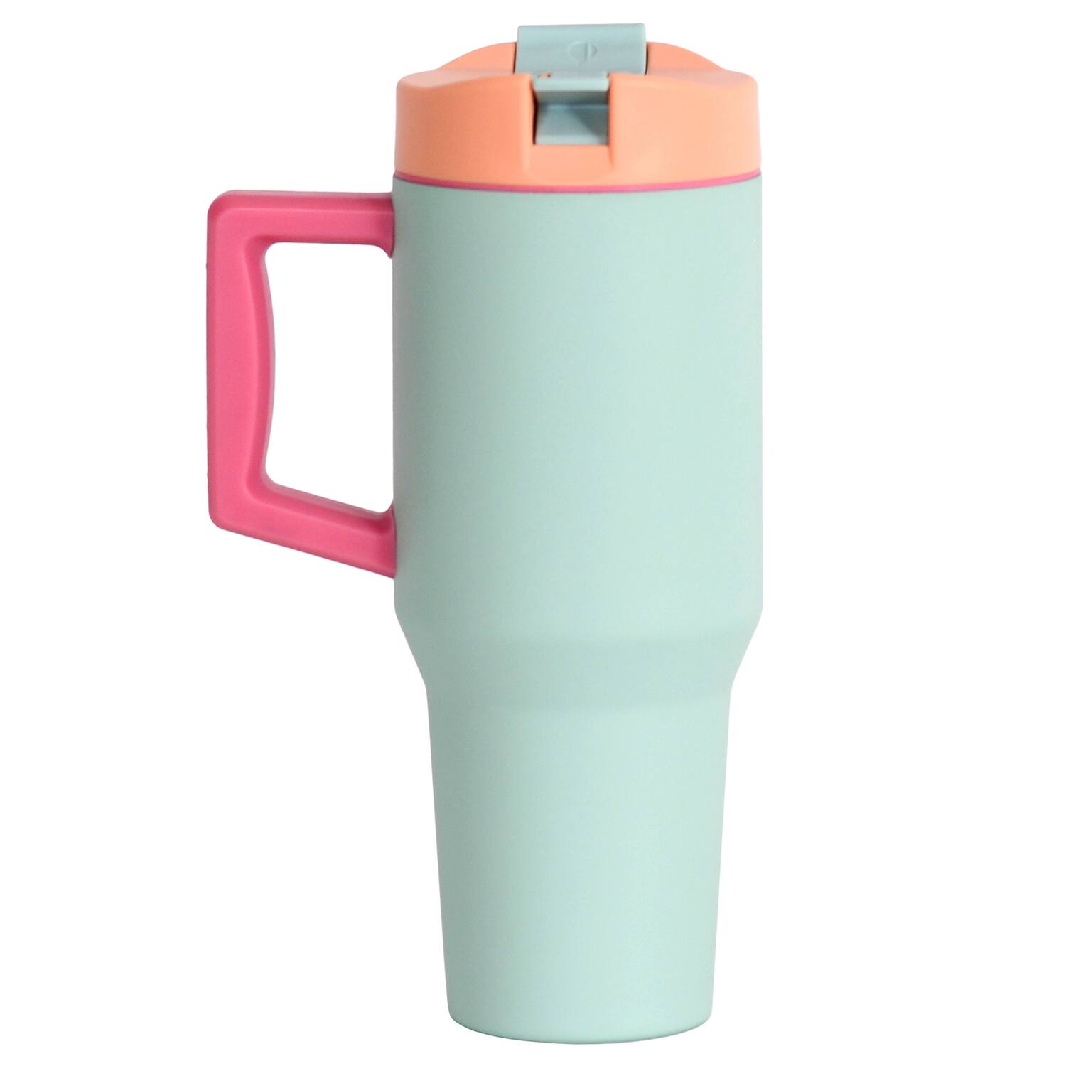Angle. Elemental - Commuter Stainless Steel Tumbler 32 Oz. - Mint Sorbet.