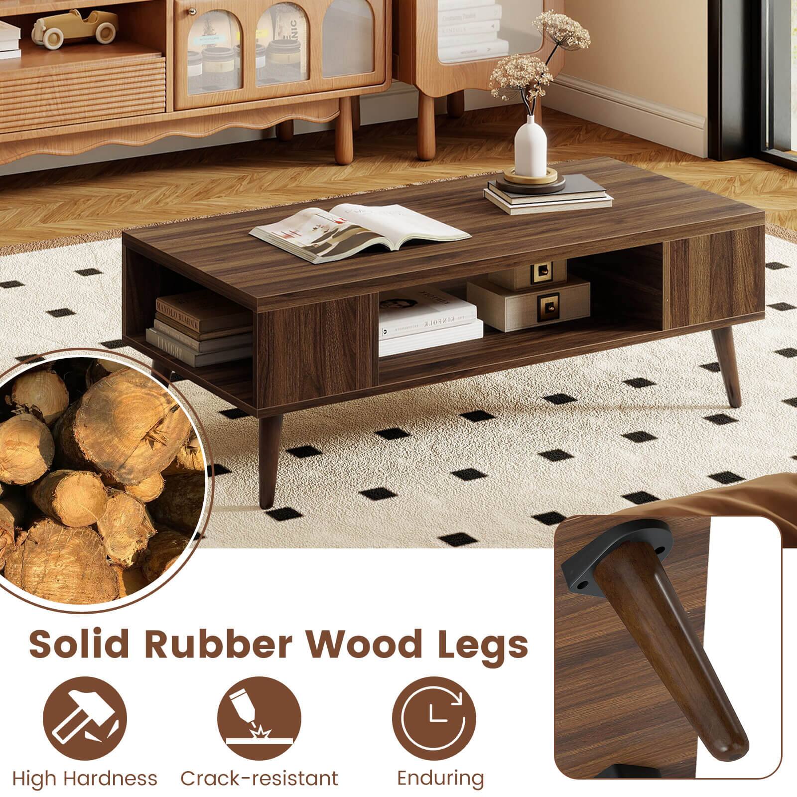 Solid Rubber Wood Legs

- High Hardness
- Crack-resistant
- Enduring