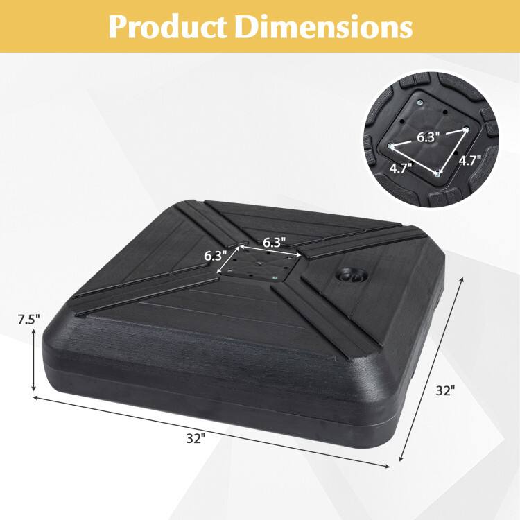 Product Dimensions: 6.3" x 4.7" x 4.7" x 6.3" x 6.3" x 7.5" x 32" x 32"