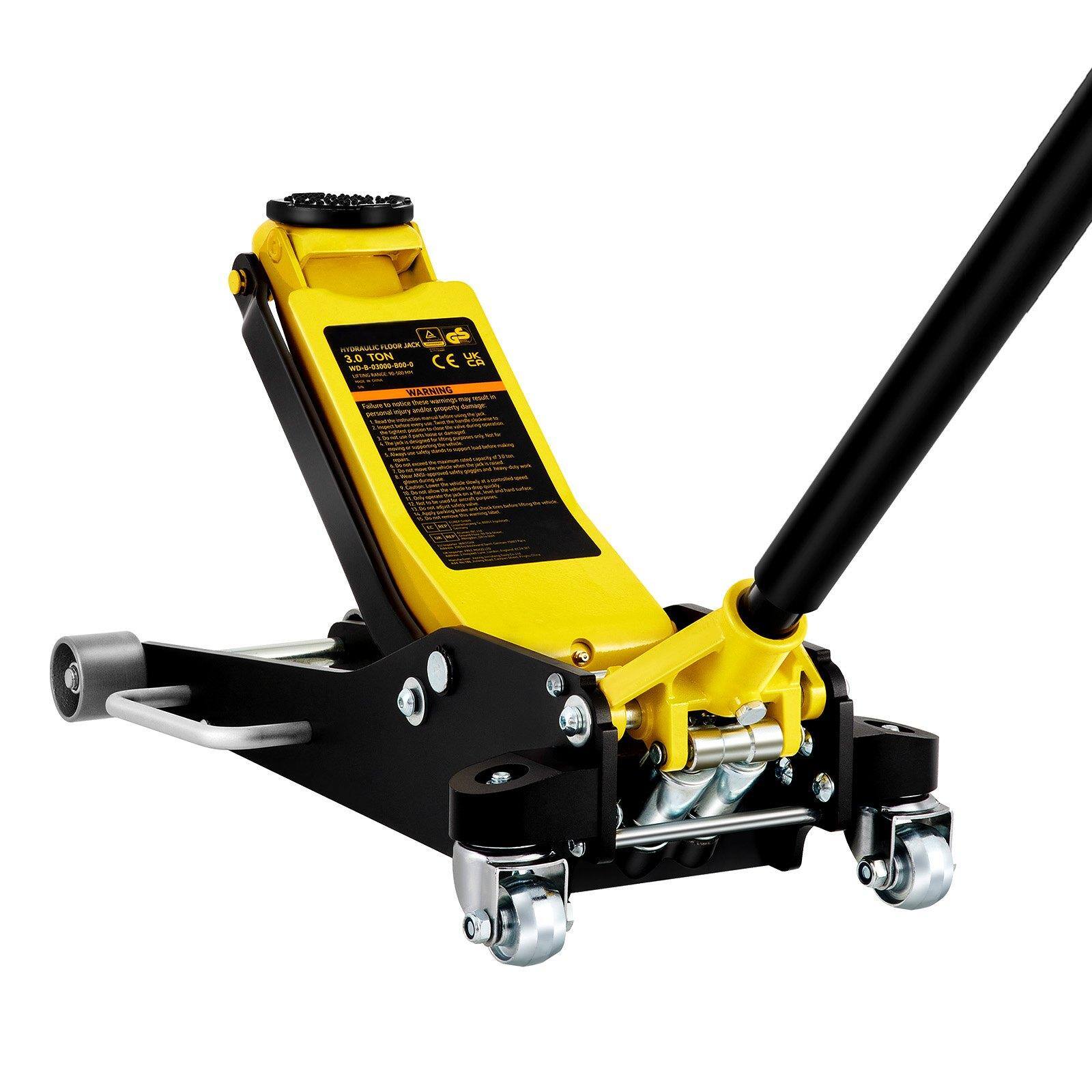 Glintex Floor Jack 2.5 Ton Low Profile Aluminum Steel Racing Jack with ...