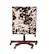 Alt View 13. Linon Home Décor - Donora Cow Print Microfiber Fabric Adjustable Office Chair With Wood Base - Brown and White.