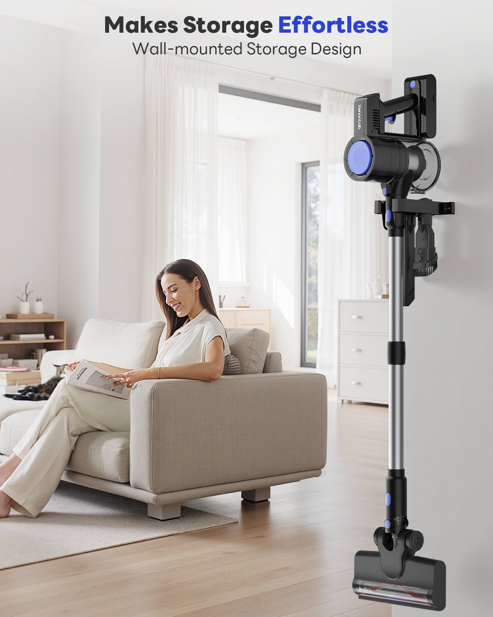 Makes Storage Effortless  
Wall-mounted Storage Design