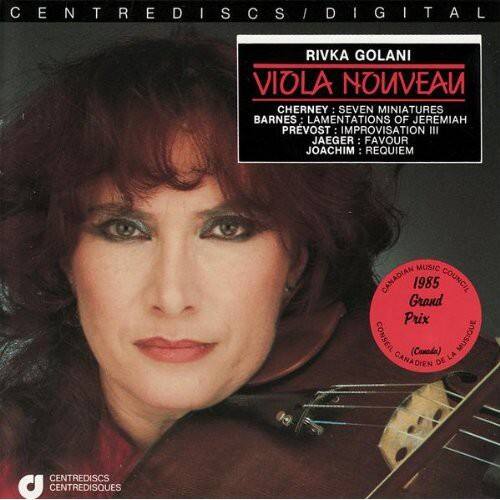 CENTRE DISCS DIGITAL

RIVKA GOLANI  
VIOLA NOUVEAU  
CHERNEY: SEVEN MINIATURES  
BARNES: LAMENTATIONS OF JEREMIAH  
PREVOST: IMPROVISATION III  
JAEGER: FAVOUR  
JOACHIM: REQUIEM

MUSIC CANADIAN 1985  
COUNCIL  
GRAND PRIX  
CONSEIL (Canada)  
MUSIQUE CANADIEN DE LA CENTREDISCS

CENTRE DISCS  
CENTRE DISCS DIGITAL