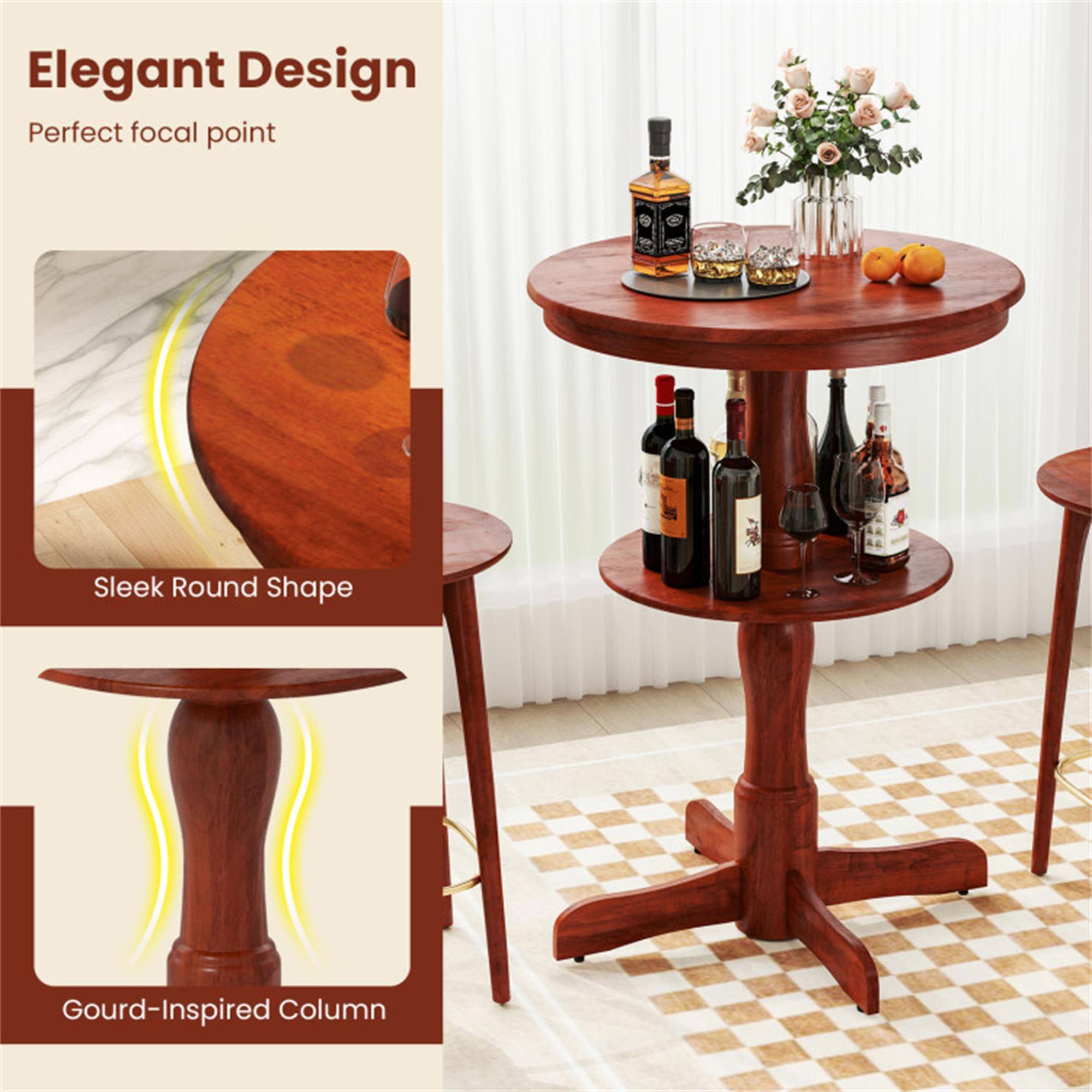 Elegant Design  
Perfect focal point

Sleek Round Shape

Gourd-Inspired Column