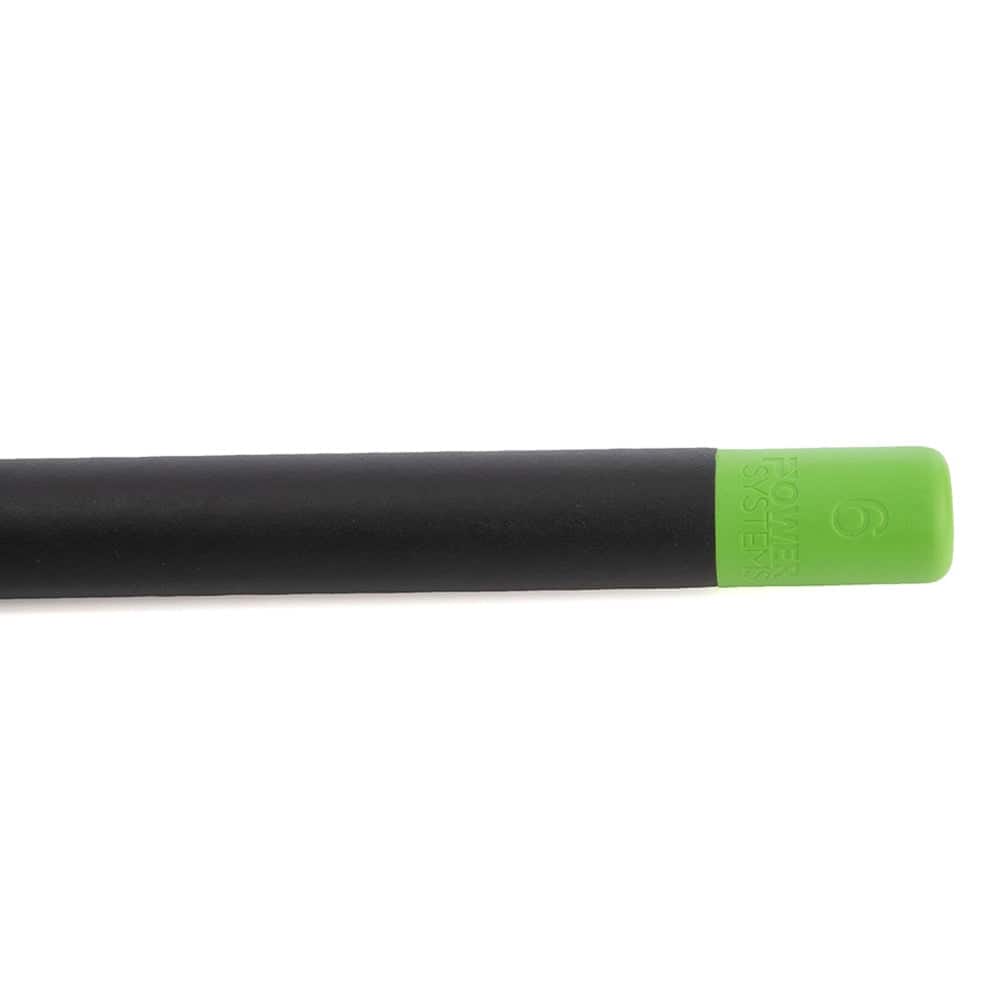 Power Systems - Aerobic Versa Bar Prime (6 lbs), Weighted Cardio Bar for Exercise, Yoga, Pilates & More - Lime Green