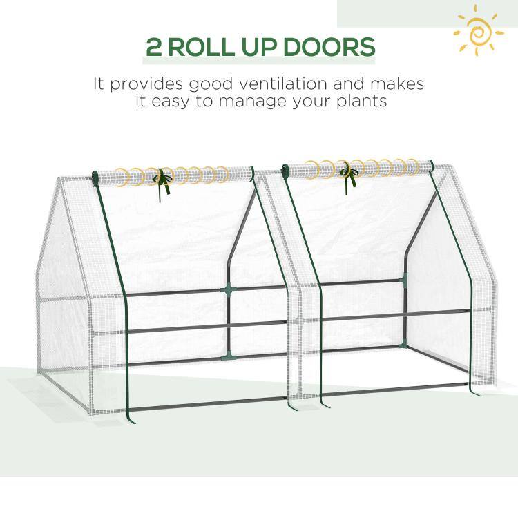 2 ROLL UP DOORS

It provides good ventilation and makes it easy to manage your plants