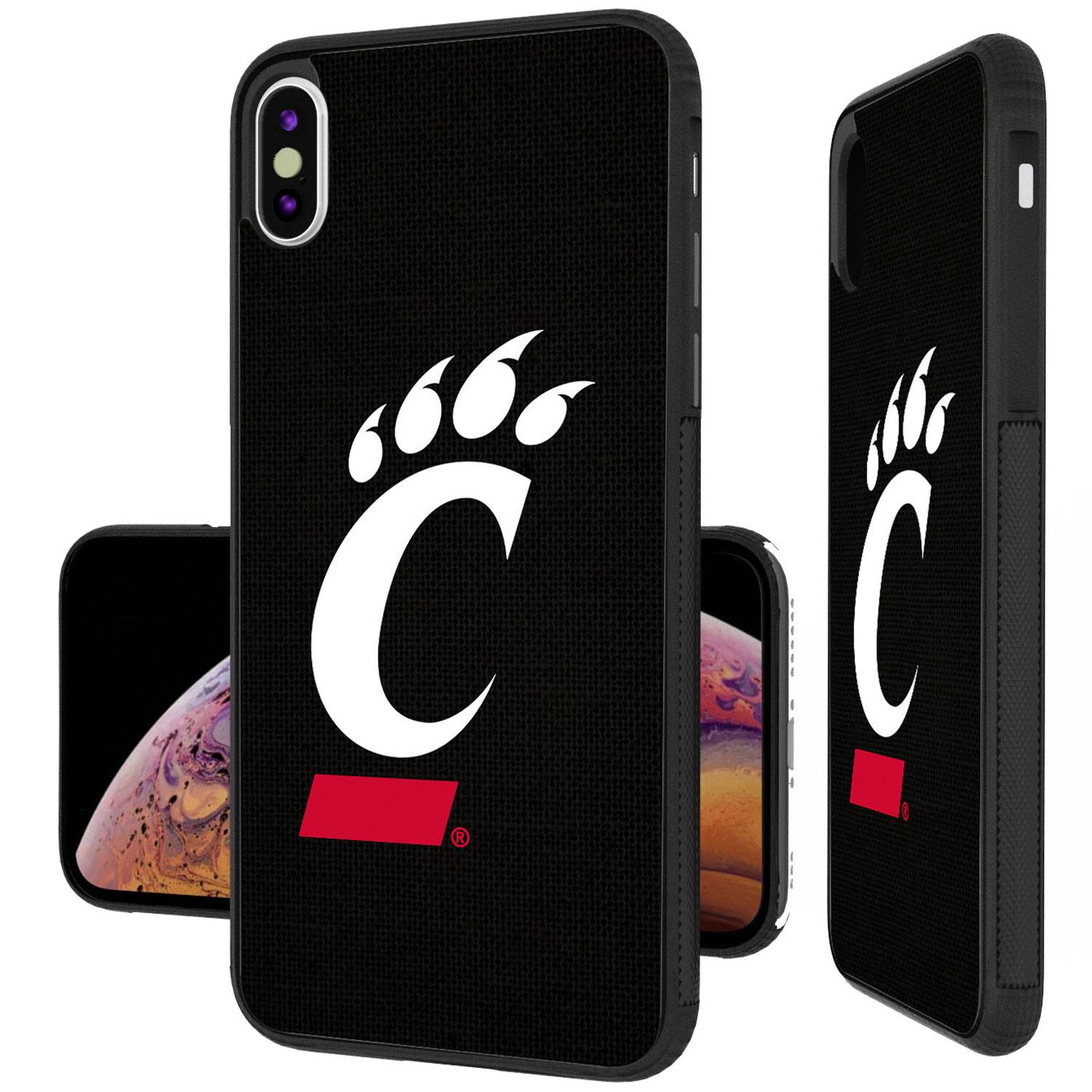 Alt View 3. Keyscaper - Cincinnati Bearcats iPhone Solid Design Bump Case - 13 Pro - Multicolor.