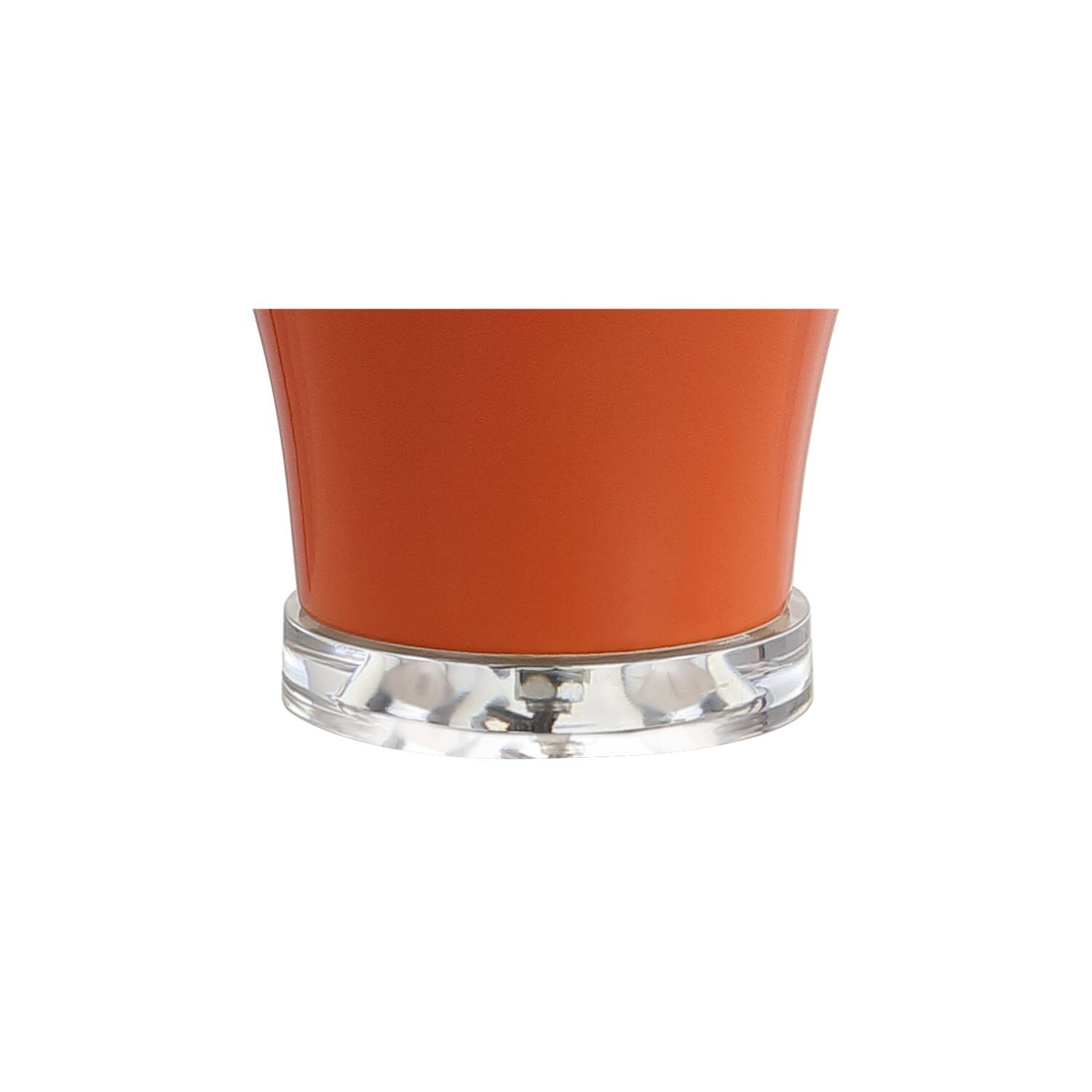 Alt View 4. Jonathan Y - Winnie 27" Ceramic Urn LED Table Lamp, Orange (Set of 2) - Orange.