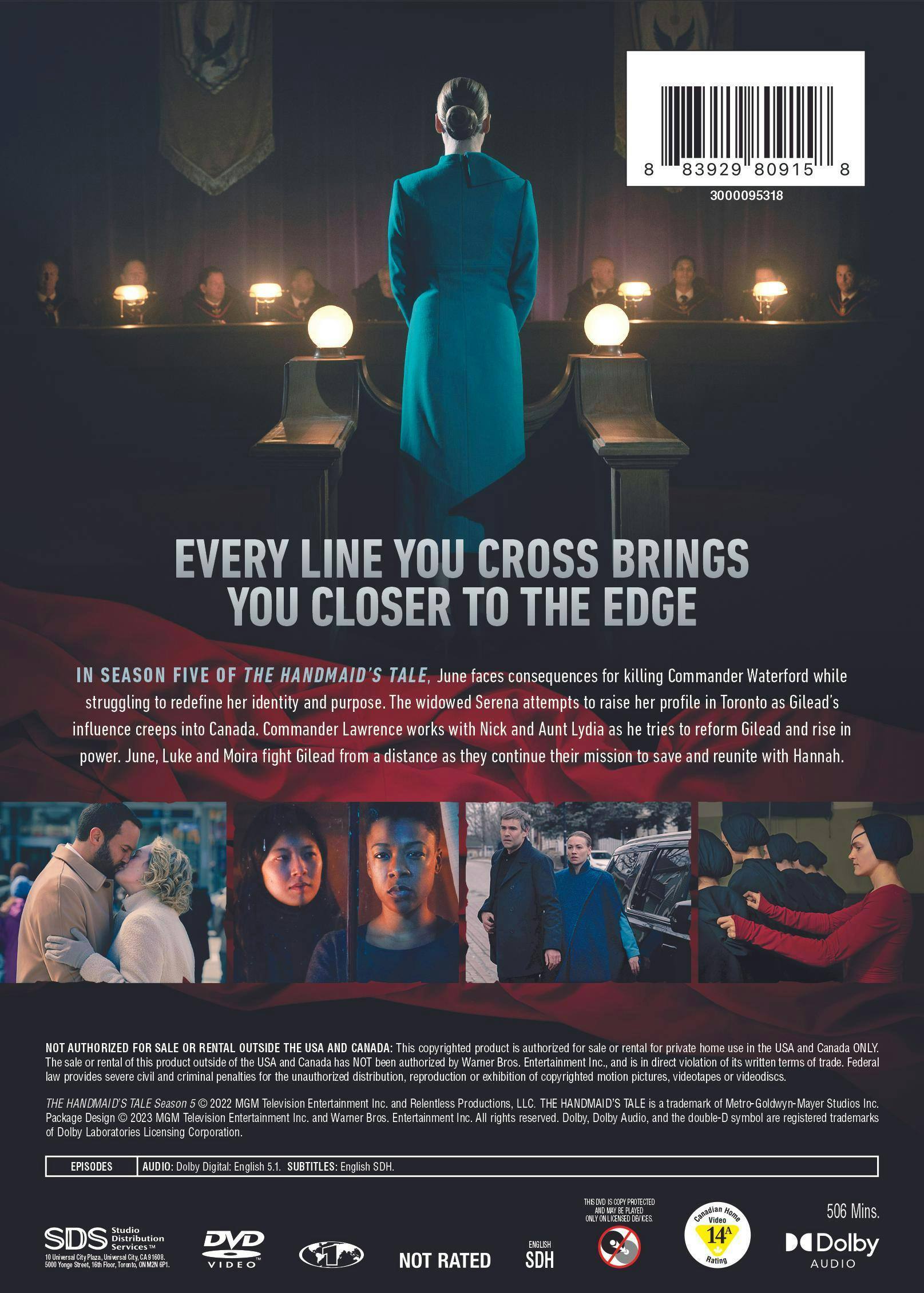 Back. The Handmaid's Tale: Season Five (Box Set) [DVD].