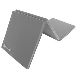 ProsourceFit - Tri-Fold Folding Exercise Mat, 6 ft x 2 ft - Gray
