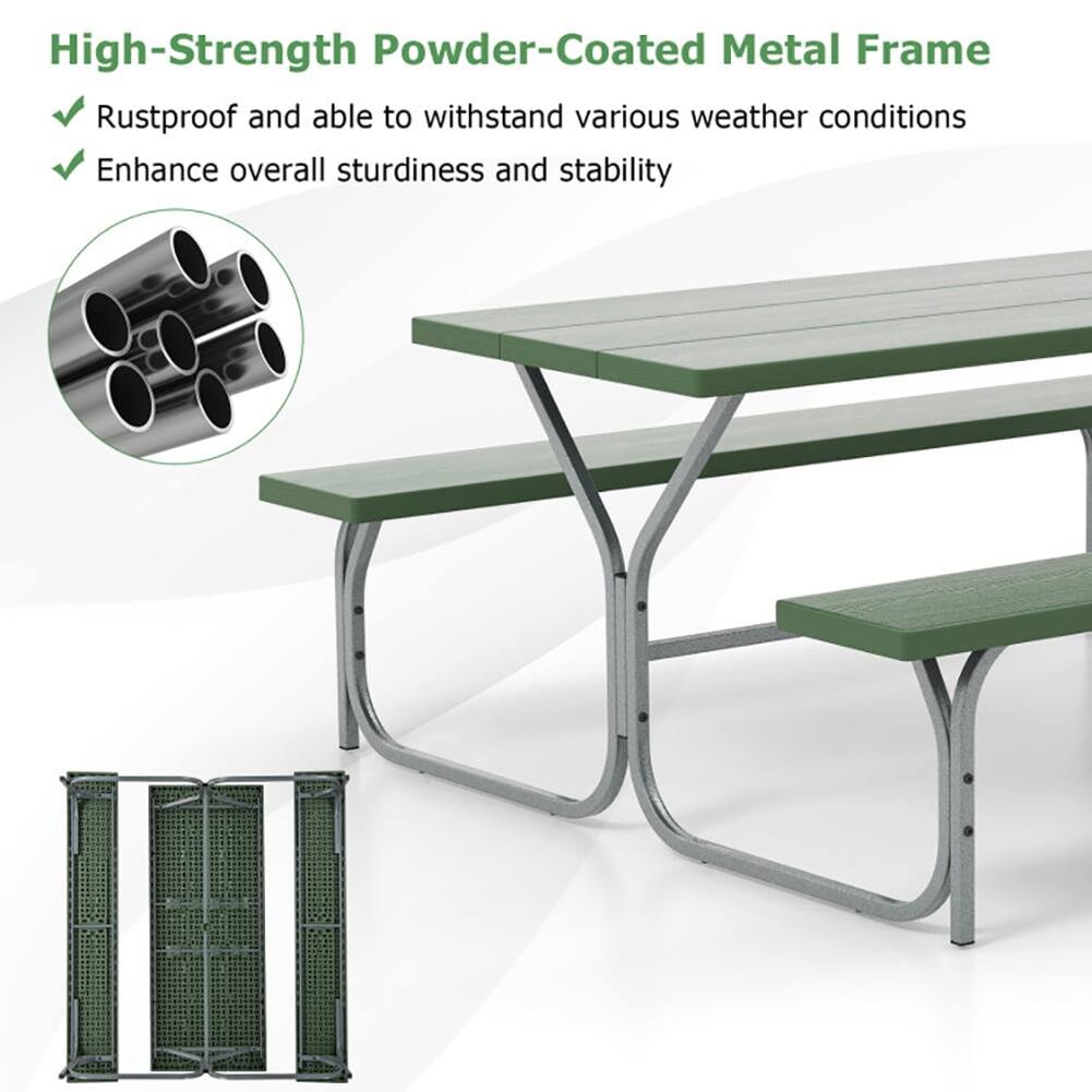 High-Strength Powder-Coated Metal Frame

- Rustproof and able to withstand various weather conditions
- Enhance overall sturdiness and stability