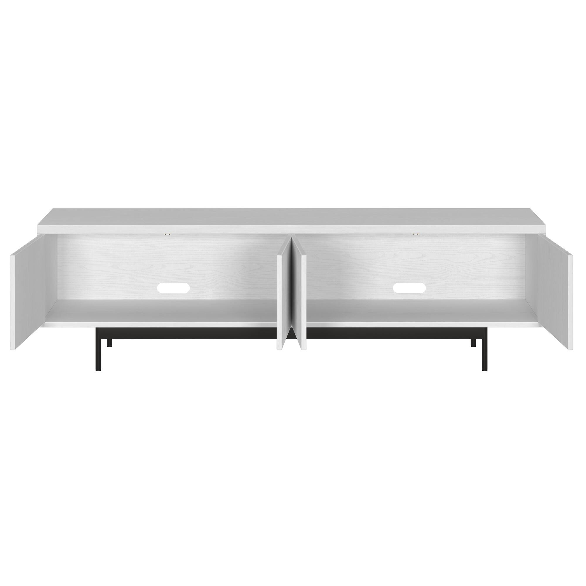 Alt View 16. Hudson&Canal - Whitman TV Stand Fits Most TVs up to 75 inches - White.