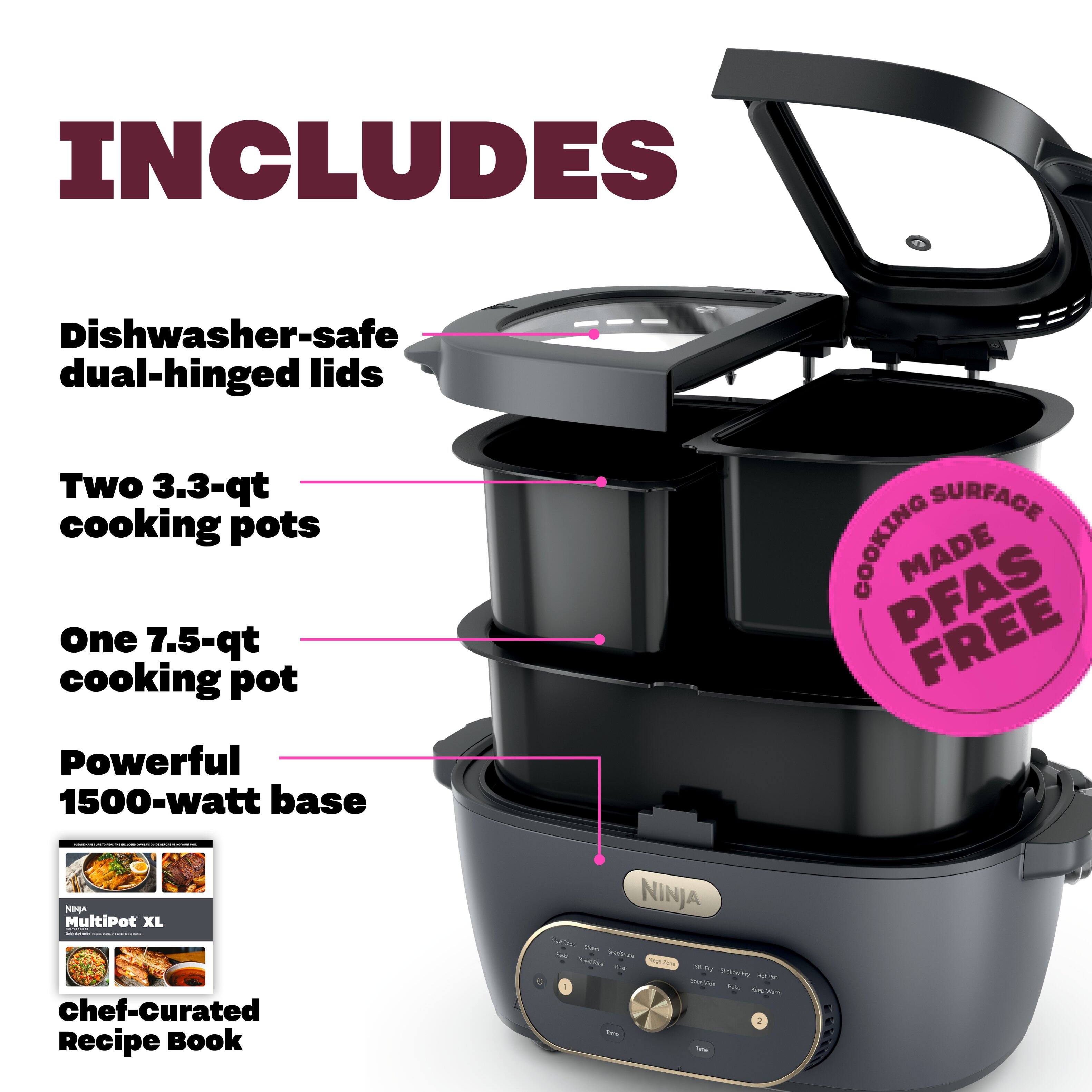 Ninja MultiPot XL 12 in 1 DualZone Multicooker Cyberspace - Best Buy