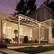 Angle. Yardgrace - 12'x 16' Outdoor Wall Mounted Lean-to Gazebo, Heavy Duty Sloped Roof Metal Awning for Patio, Decks & Backyard - White.