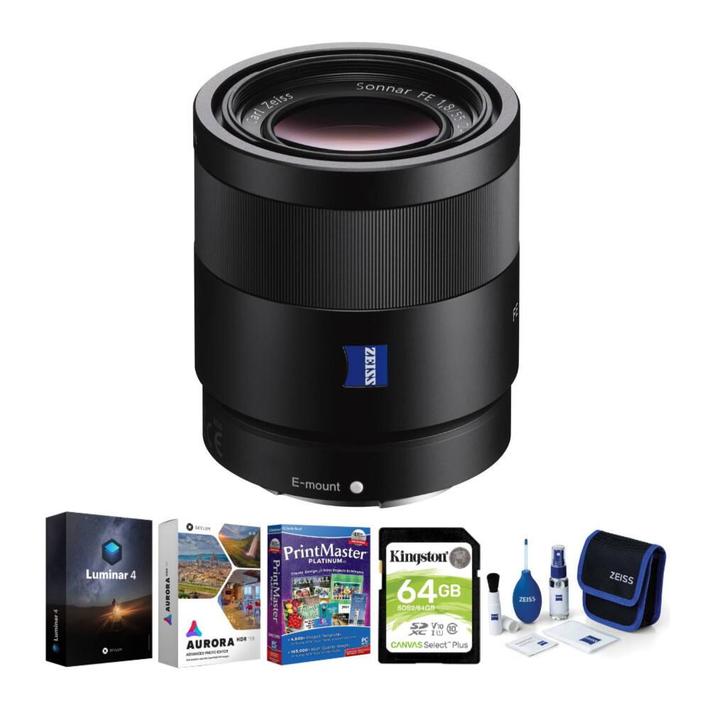 Zeiss Carl Sonnar FE 1.8/58 ZEISS F E-mount

Luminar 4

AURORA

PrintMaster

Kingston 64GB SDXC UHS-I

CANVAS Select Plus

ZEISS
