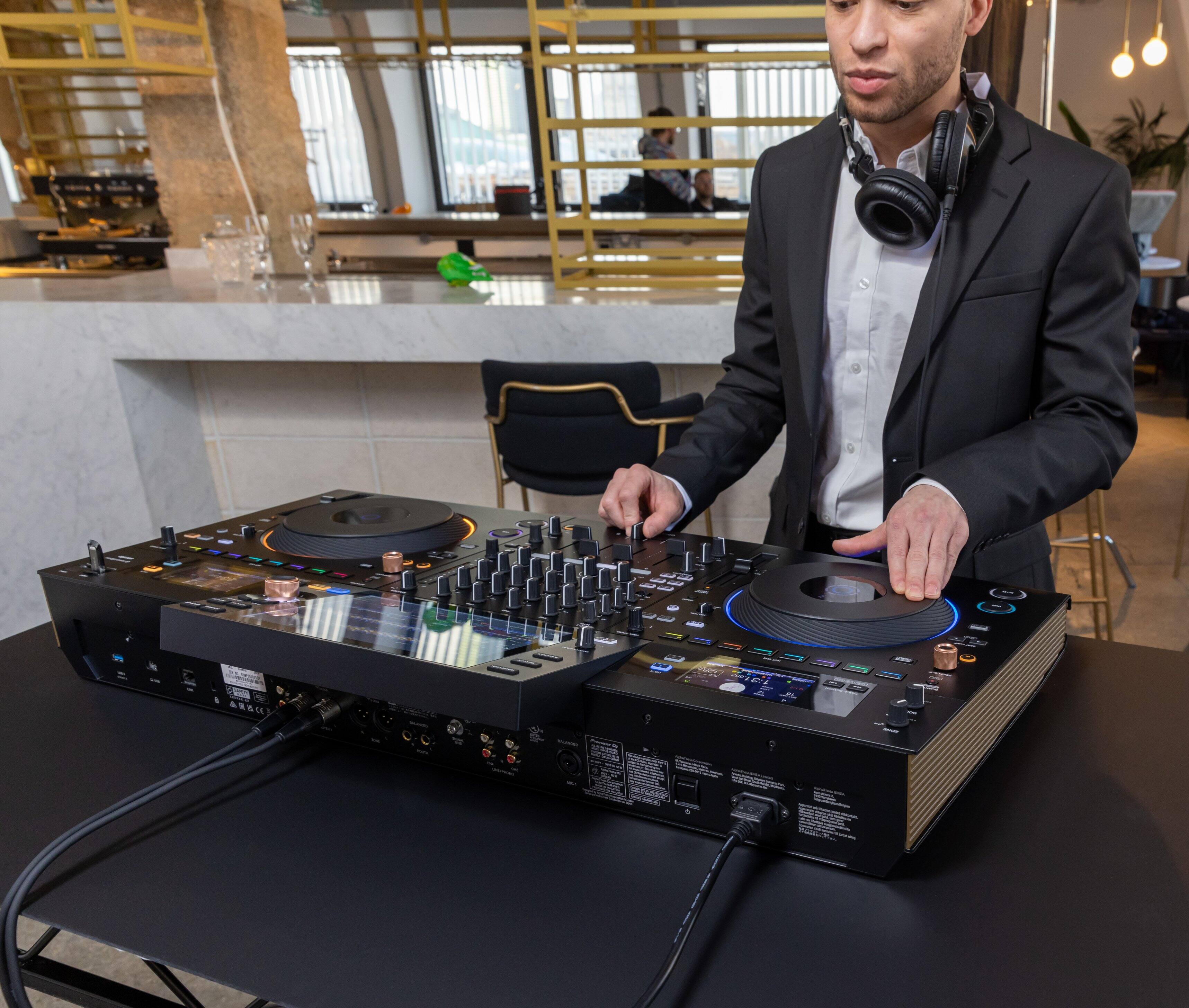 Alt View 4. Pioneer DJ - Professional All-In-One DJ System with 4-Deck Playback - Black.