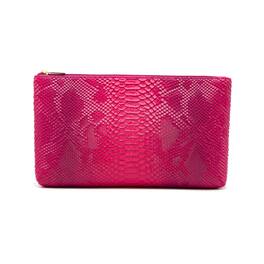 Youzey Retail - Faux leather Women’s Travel Cosmetic Bag with Snakeskin Pattern