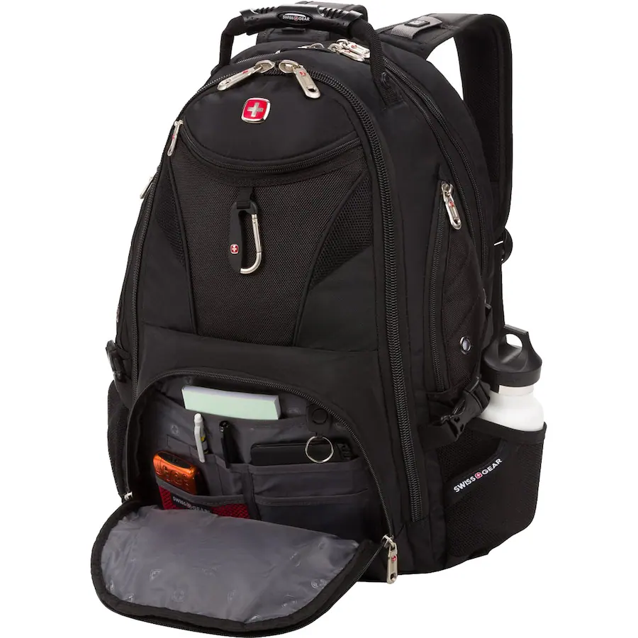 Backpack Scan SwissGear Scansmart Backpack Blk Fits Up To 17In Laptop Tsa Blk Black ...
