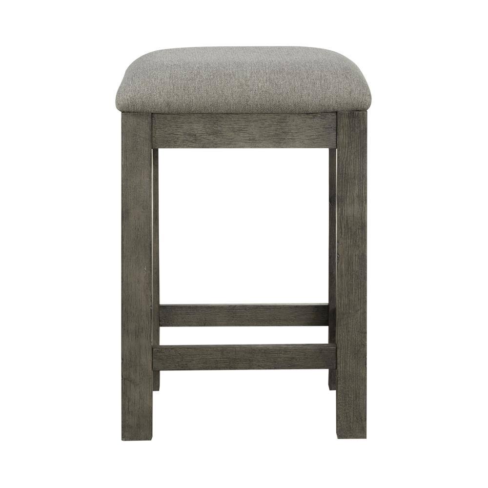 Alt View 2. Liberty Furniture Industries - Uph Console Stool Contemporary Grey in Dusty Taupe Finish - Grey.