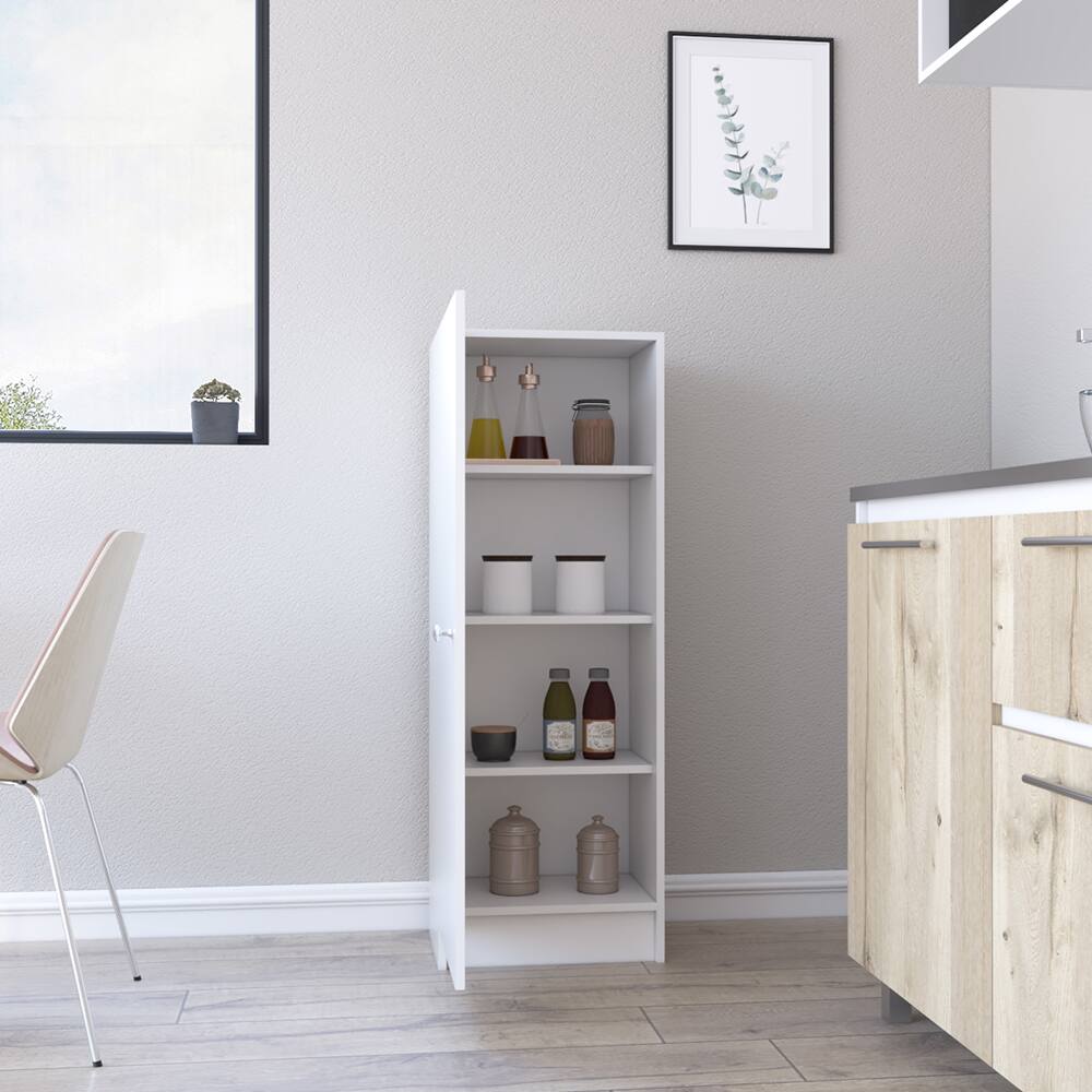 Left. Treevol Furniture - Pantry Miami - White.