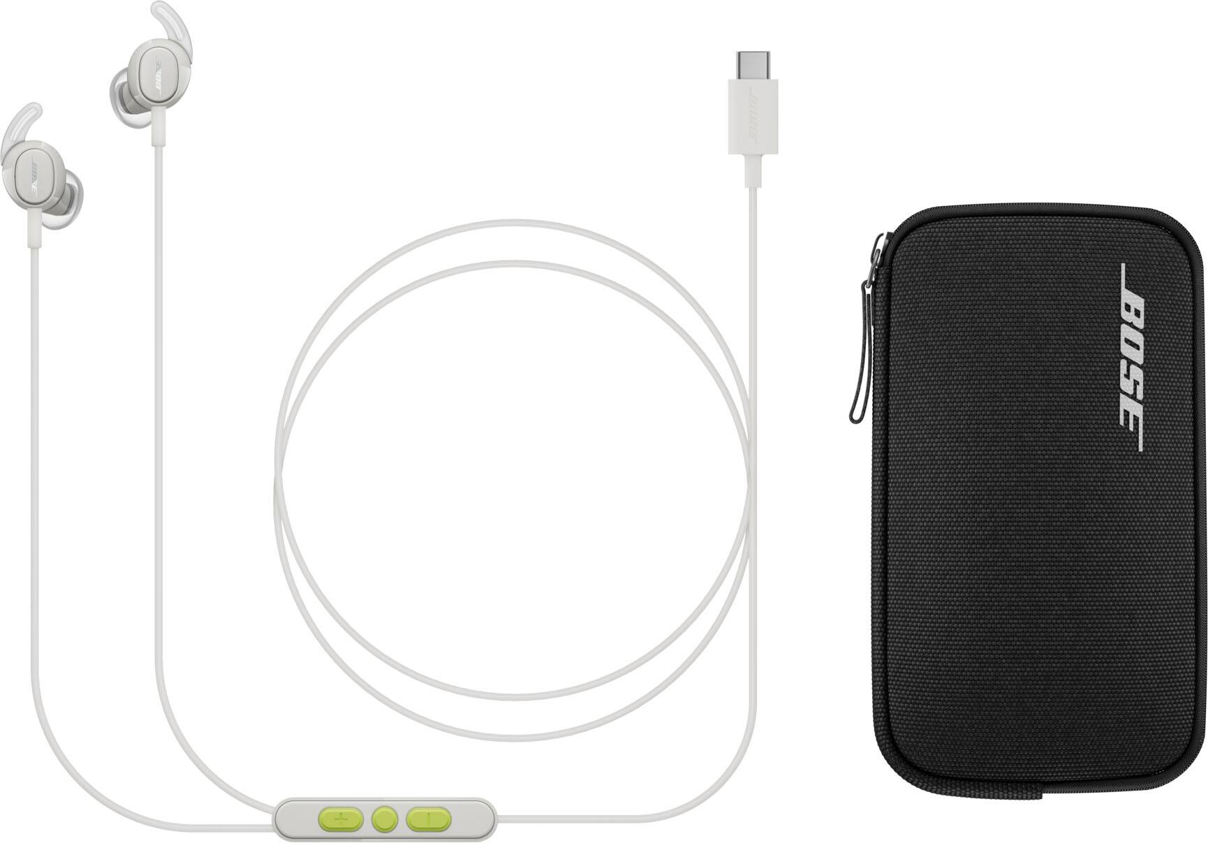 Alt View 10. Bose - Bose Noise Cancelling USB-C Wired Earbuds with In-Line Microphone and Remote - White.