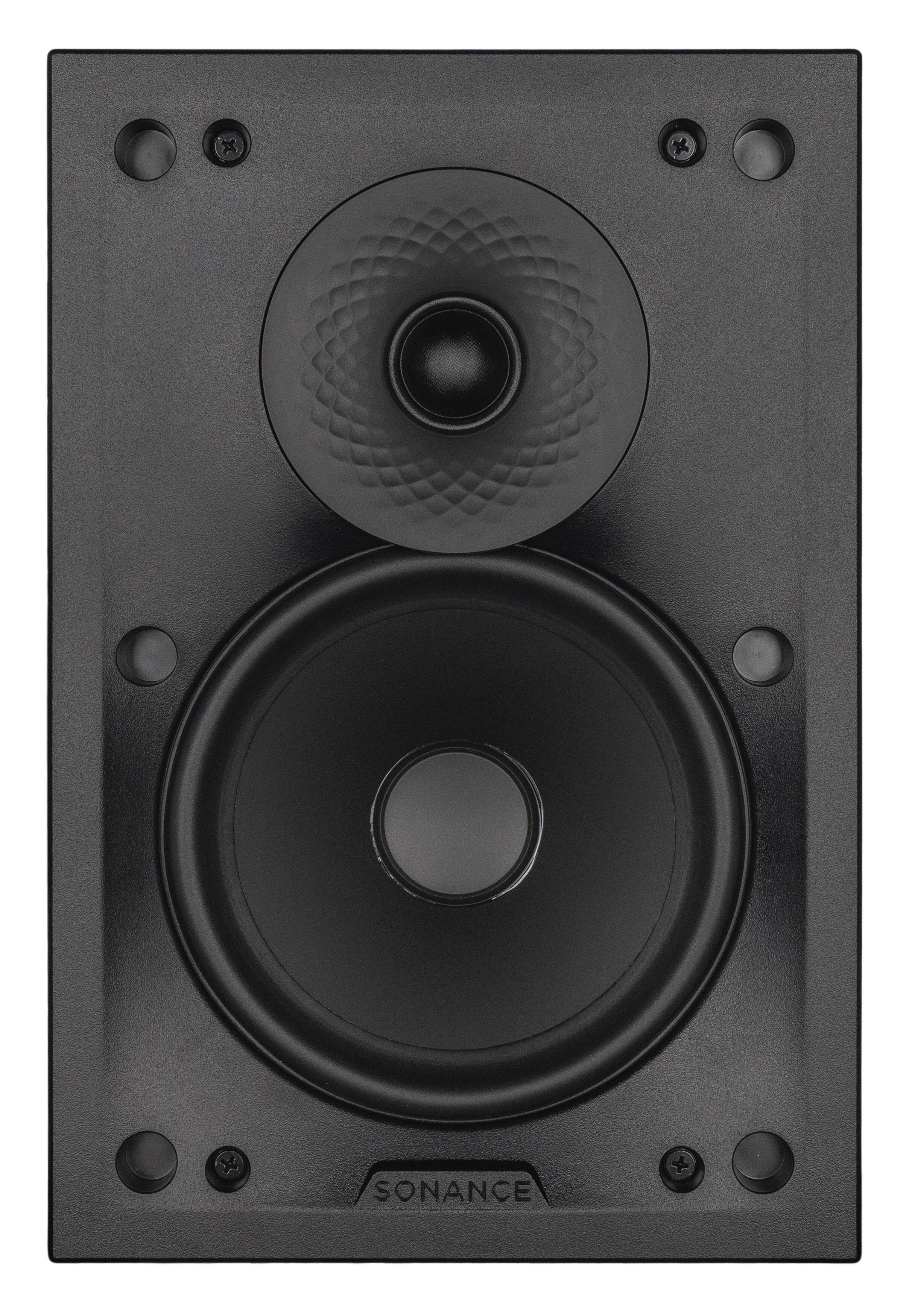 Angle. Sonance - VXXT6 RECTANGLE SINGLE SPEAKER - Visual Experience Extreme 6-1/2" 2-Way Indoor/Outdoor In wall Speaker (Each) - Paintable White.