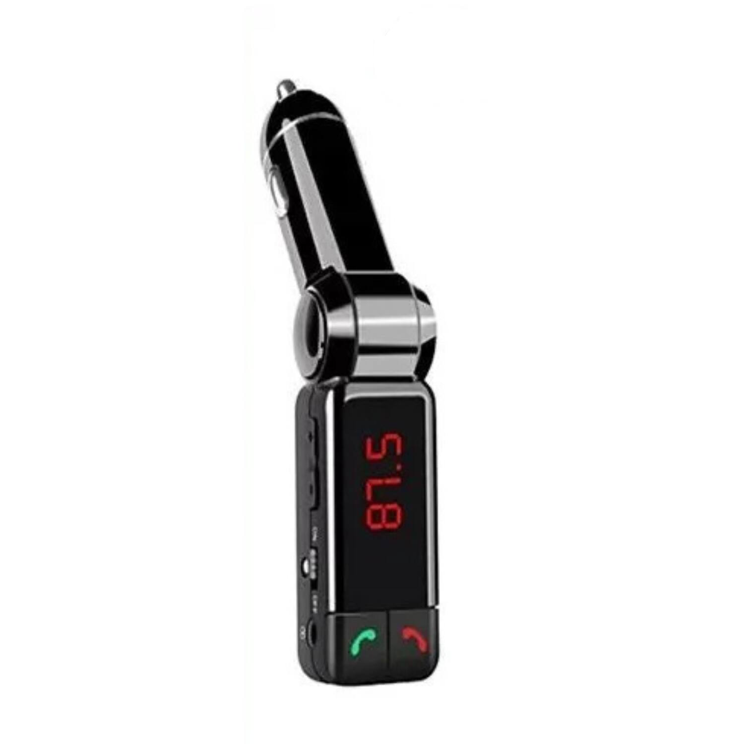 Front. Stock Preferred - Bluetooth FM Transmitter Car Adapter with Dual USB Charger.