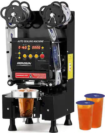 AUTO SEALING MACHINE
TEMP COUNTER
0160 0000
SOUND AUTO ROLLING START PAUSE CANCEL
ROVSUN
EMERGENCY STOP
Please do not put your hand into the machine until the power supply is off.